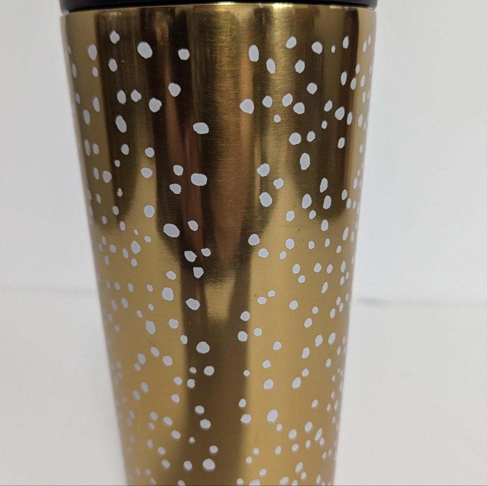 Starbucks 2016 Gold Tumbler with Black Lid - Picture 3 of 7